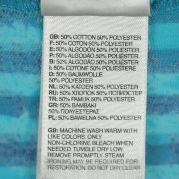 The North Face Women's Small Blue Purple Scoop Neck Burnout Short Sleeve Tee - Picture 8 of 8